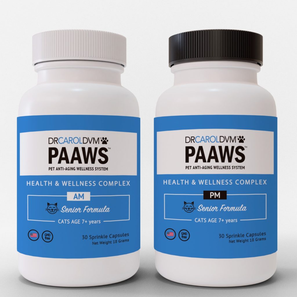 Dr. Carol's PAAWS Cat Health & Wellness Complex Senior AM PM
