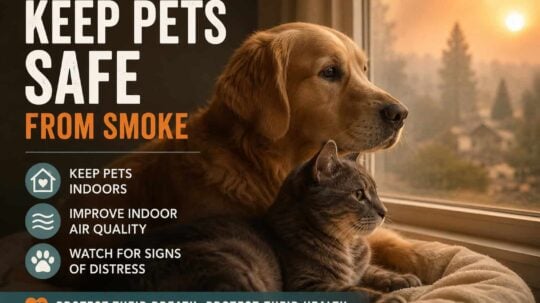 How to Keep Pets Safe During Smoky Conditions Protecting Dogs and Cats from Smoke and Poor Air Quality How to Keep Pets Safe During Smoky Conditions Protecting Dogs and Cats from Smoke and Poor Air Quality