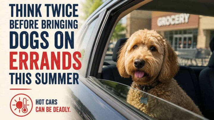 Veterinarians urge pet owners to think twice before bringing dogs on errands this summer